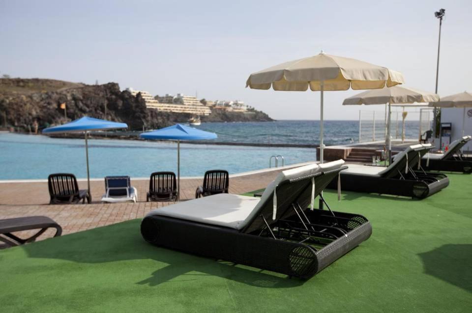 Beach-Front Tenerife Sth Sea And Pool View Costa Del Silencio Eksteriør bilde